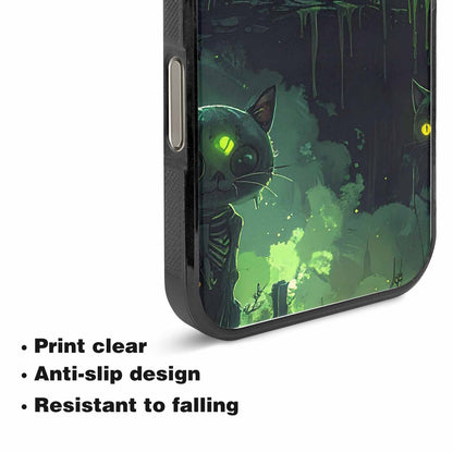 iPhone 15 Pro Max Case — Toxic Melting Skeleton Cats Small Toxic, Customized Protective Case