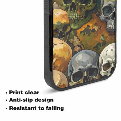 iPhone 15 Plus Case — Skulls Camoskulls Pattern Hu Bti, Unique Phone Case Design