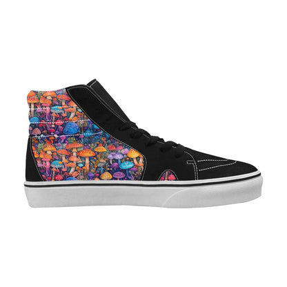 MEN'S Mushrooms (general) Mushrooms Pa High Top Canvas Vivid Custom Sneakers