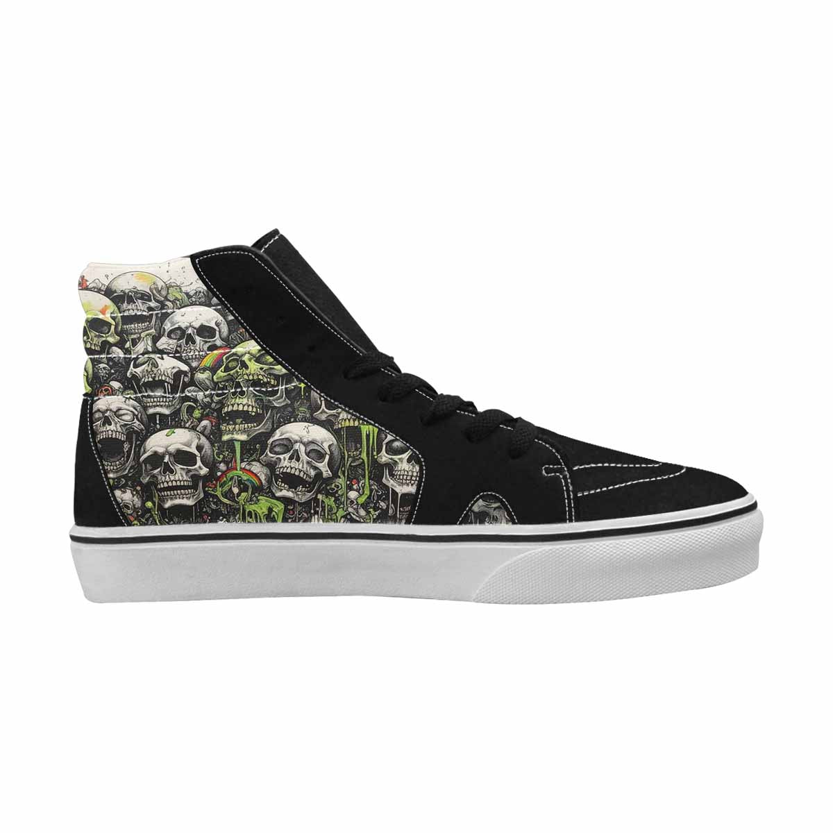 MEN'S Rainbow From Skull S High Top Canvas Y2K Shoes
