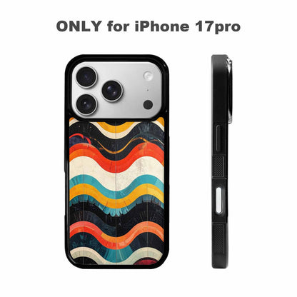 iPhone 17 Pro Case — Retro Wave Scallop Stripe Small Retro, Custom Made Phone Cover