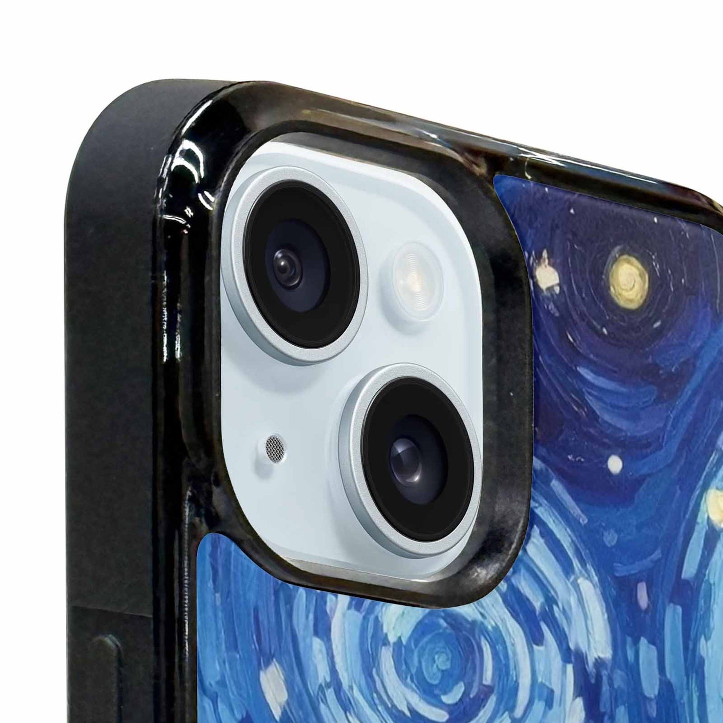 iPhone 15 Plus Case — Starry Night Van Gogh Paint Art, Custom Printed Phone Case