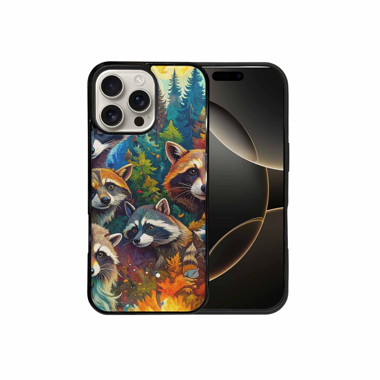 iPhone 16 Pro Max Case — Raccoon Bandit Raccoon Bandit Pattern Hundreds, Unique Phone Case Design
