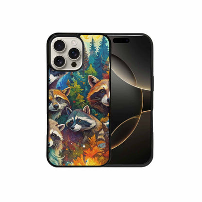 iPhone 16 Pro Max Case — Raccoon Bandit Raccoon Bandit Pattern Hundreds, Unique Phone Case Design