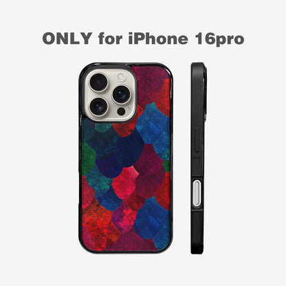 iPhone 16 Pro Case — Snake Print Dark Seamless Pattern Vibrant, Original Design Phone Case