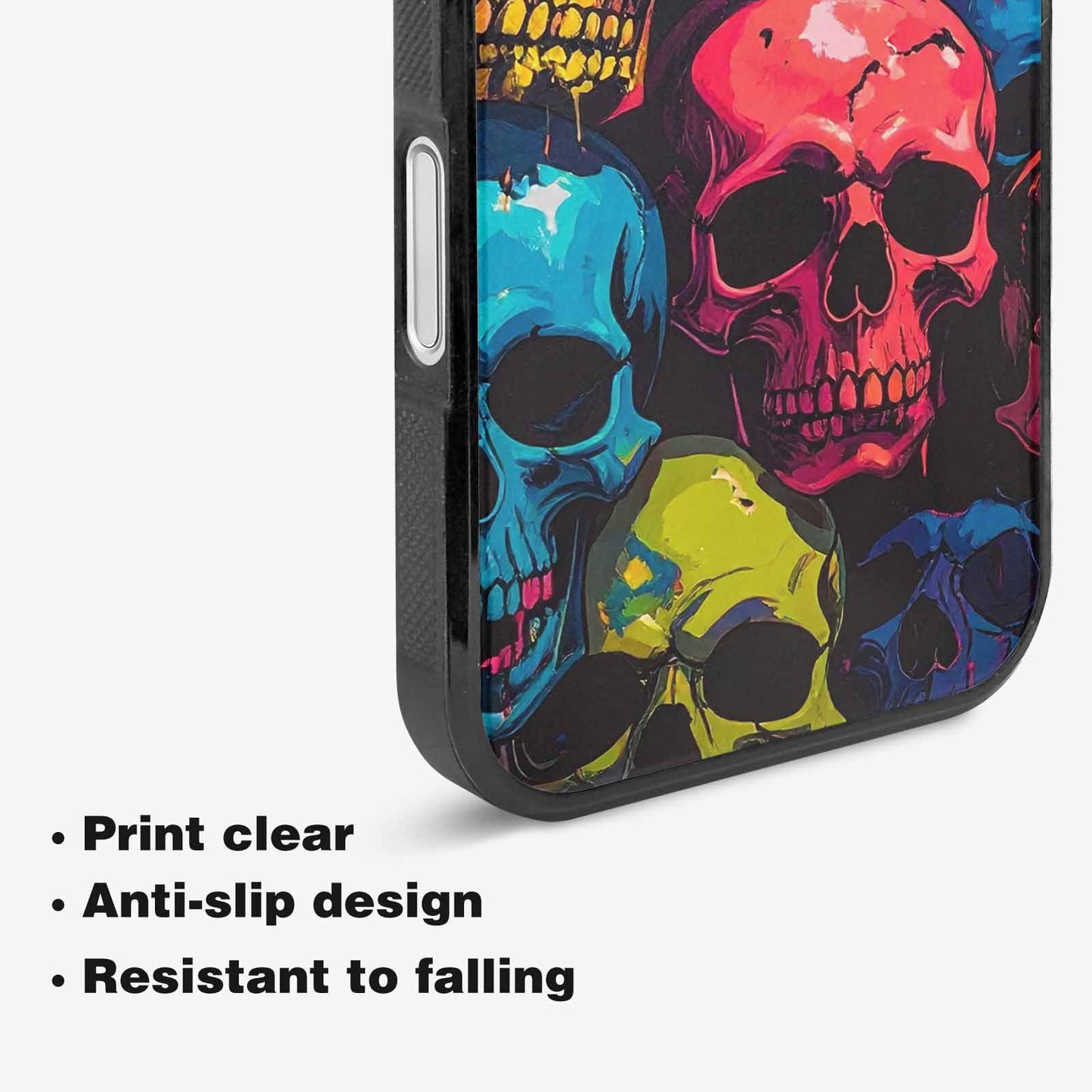 iPhone 16 Case — 1000s Of Skulls Digital Camo Drip, Custom Printed Phone Case