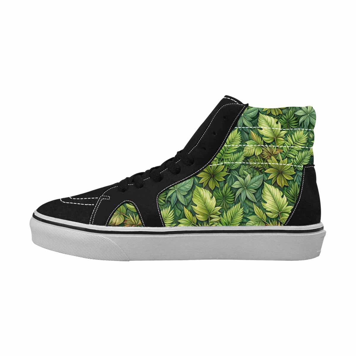 WOMEN'S Seven-Point Palmate Leaf High Top Canvas Cottagecore Shoes