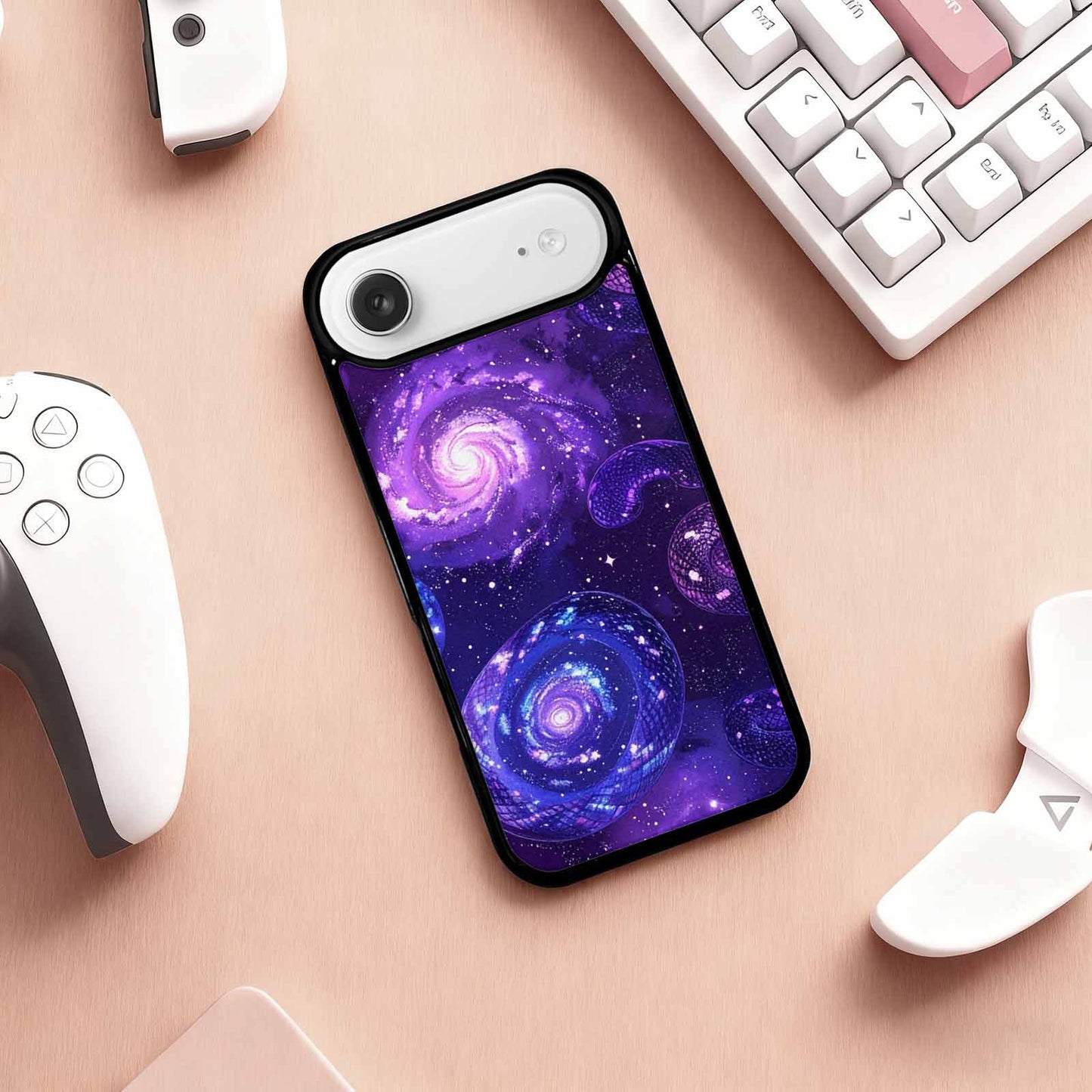 iPhone 17 Air Case — Snake Print Galaxy Seamless Pattern Animal, Custom Print Case Cover