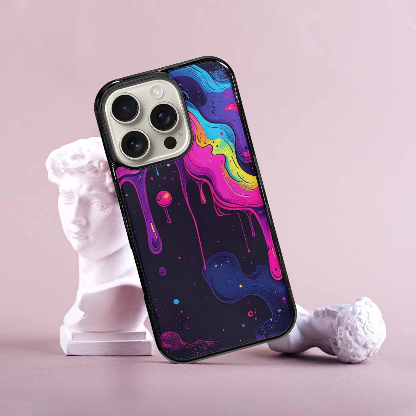 iPhone 16 Pro Case — Rick And Morty Style Art Dripping, Custom Print Case Cover