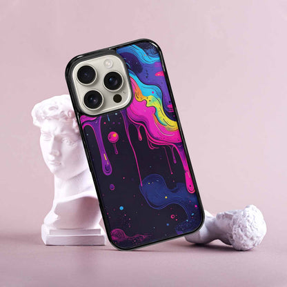 iPhone 16 Pro Case — Rick And Morty Style Art Dripping, Custom Print Case Cover