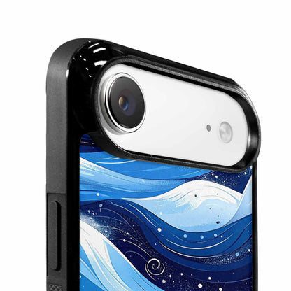 iPhone 17 Air Case — Glossy Winter Wave Seamless Cartoon Cute, Customized Protective Case
