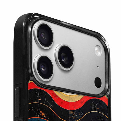 iPhone 17 Pro Case — Retro Wave Scallop Stripe Small Retro, Unique Phone Case Design