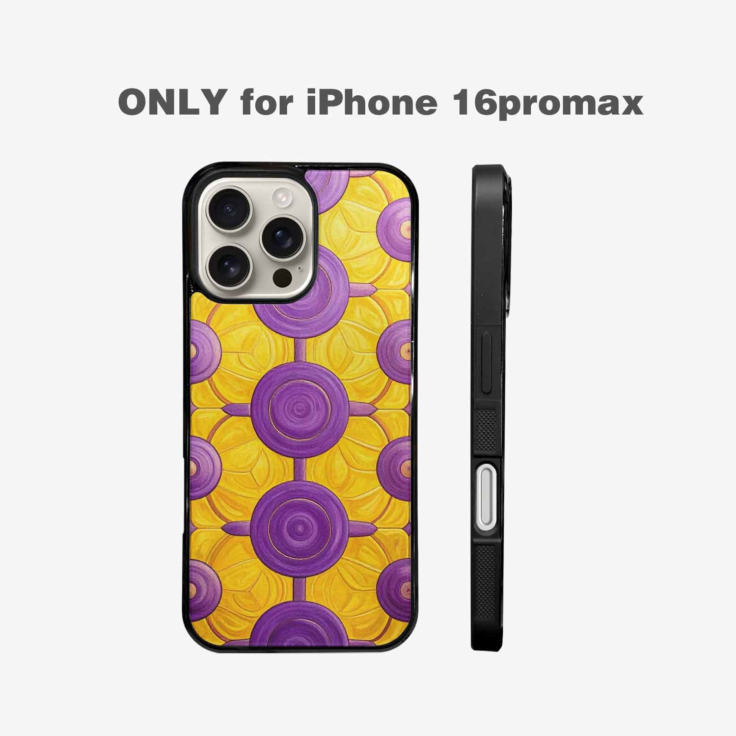 iPhone 16 Pro Max Case — Intersex Flag Color Theme Small Rainbow, Customized Protective Case