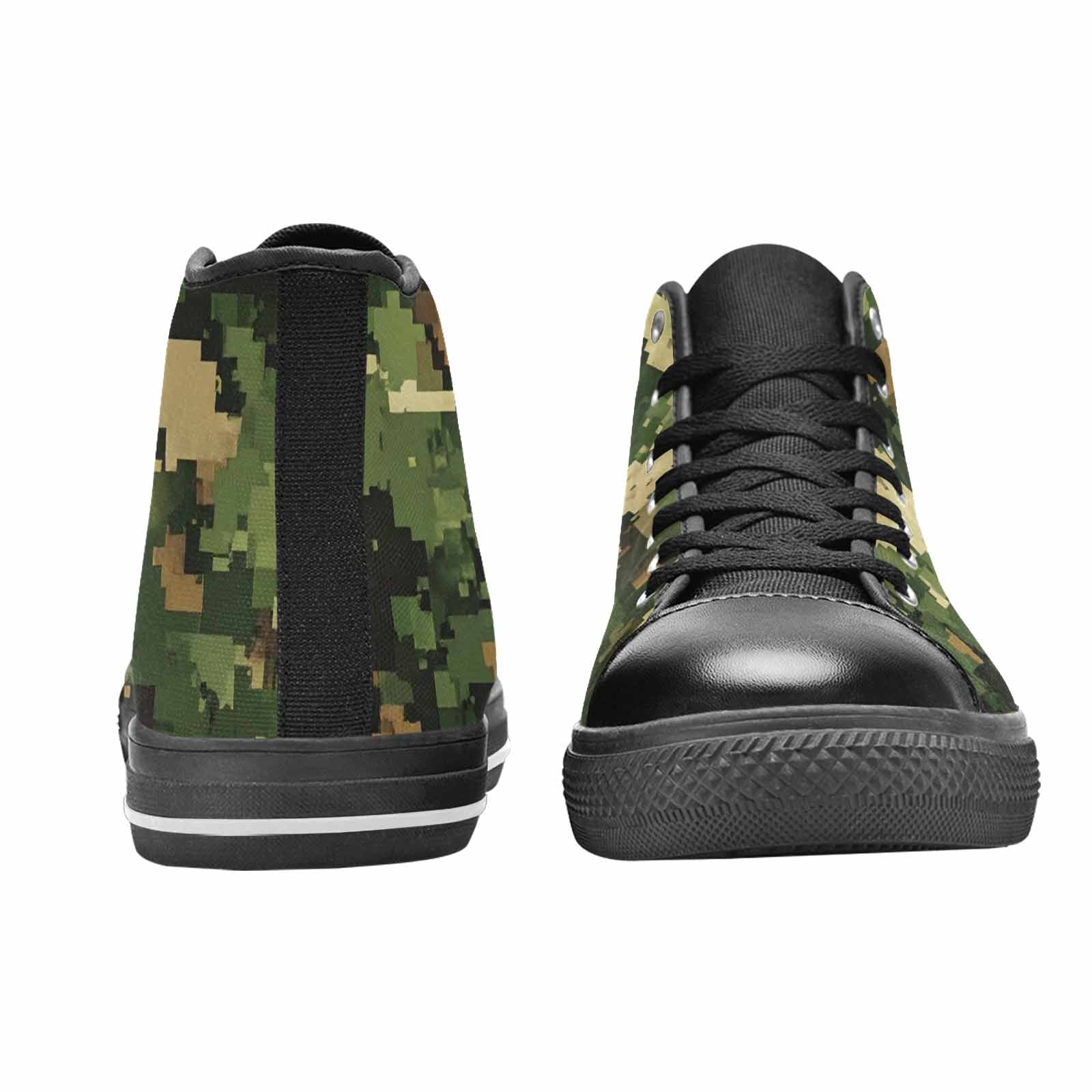 MEN'S Military Camouflage Blotch High Top Canvas Grunge Sneakers