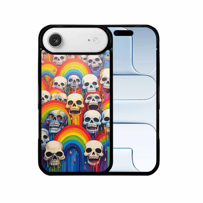 iPhone 17 Air Case — Rainbow From Skulls Mouth Skulls Gothic, Unique Phone Case Design