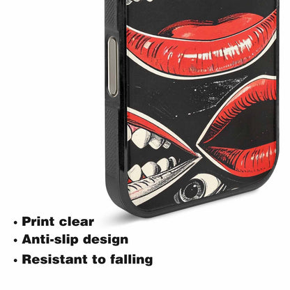 iPhone 16 Pro Case — Googly Cartoon Mouths, Custom Made Phone Cover