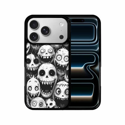 iPhone 17 Pro Case — Black And White Monster Face Original, Custom Designed Case Cover