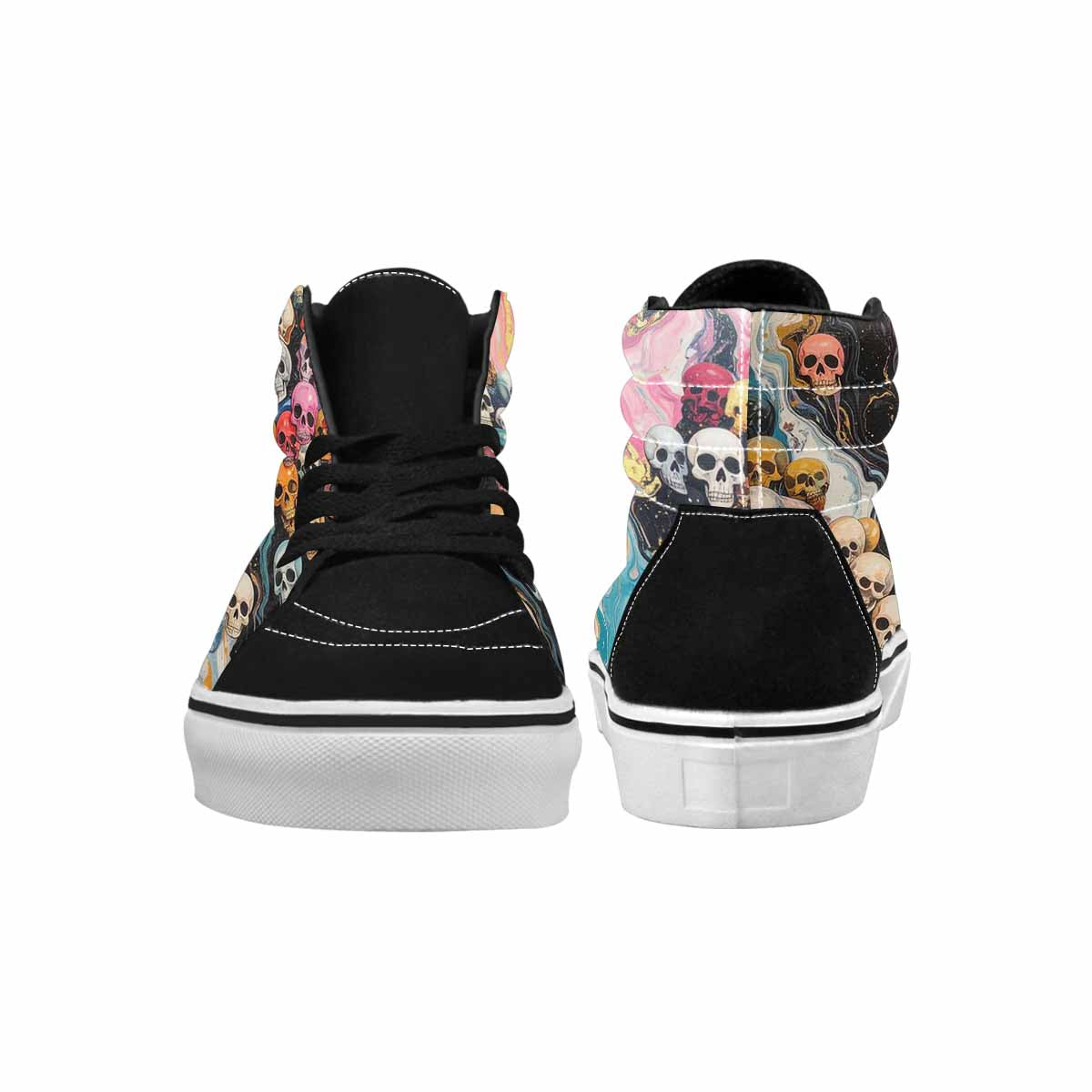 MEN'S Skulls  Marble Skulls High Top Canvas Surreal Shoes