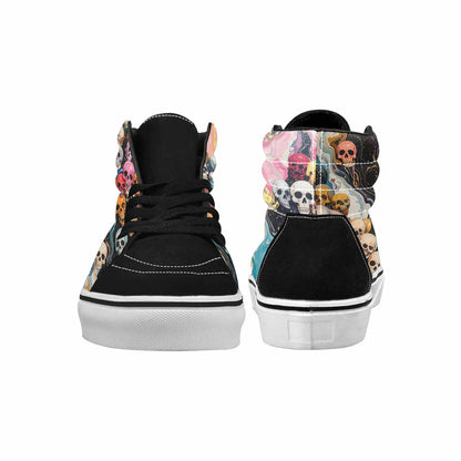 MEN'S Skulls  Marble Skulls High Top Canvas Surreal Shoes