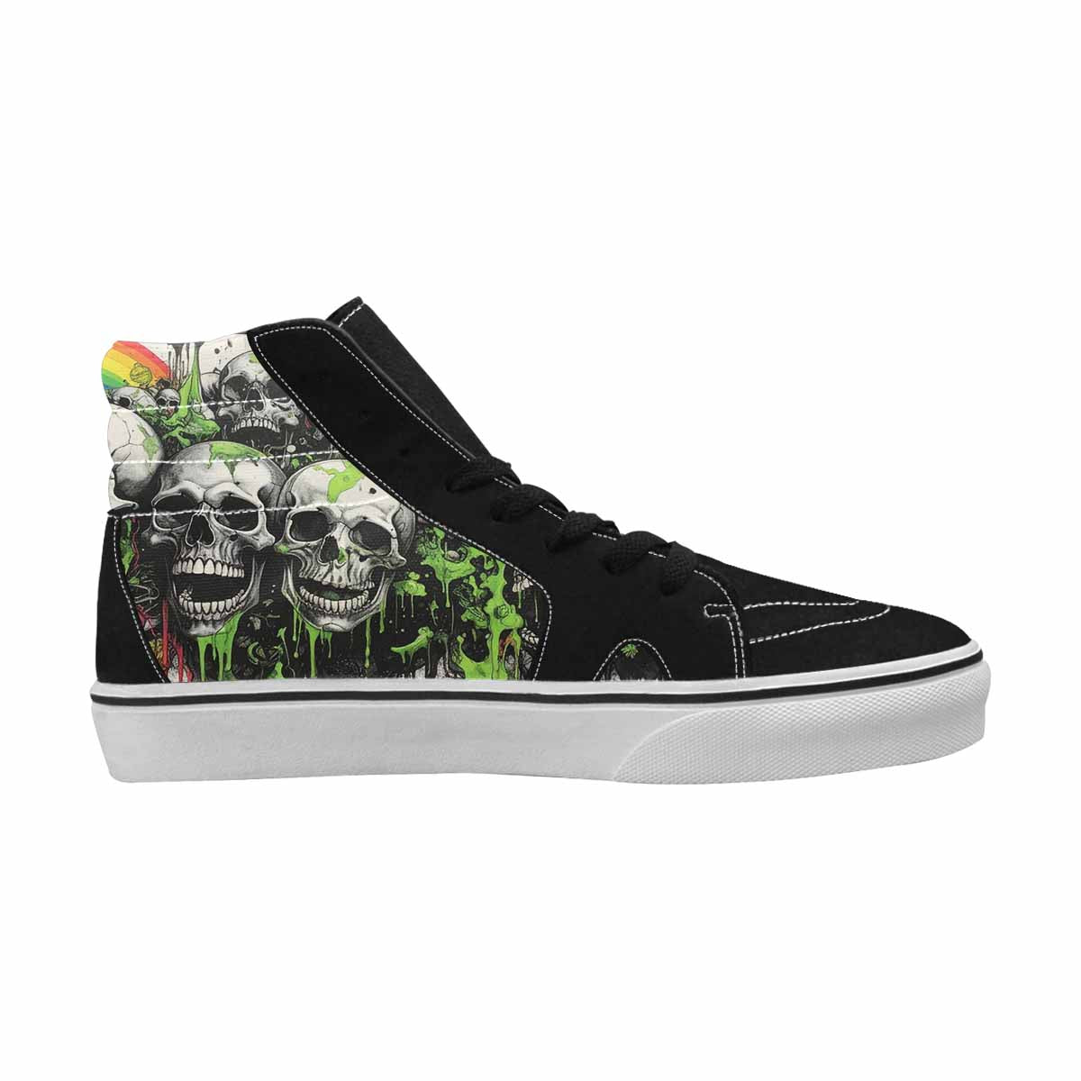 MEN'S Rainbow From Skull S High Top Canvas Dreamlike Shoes