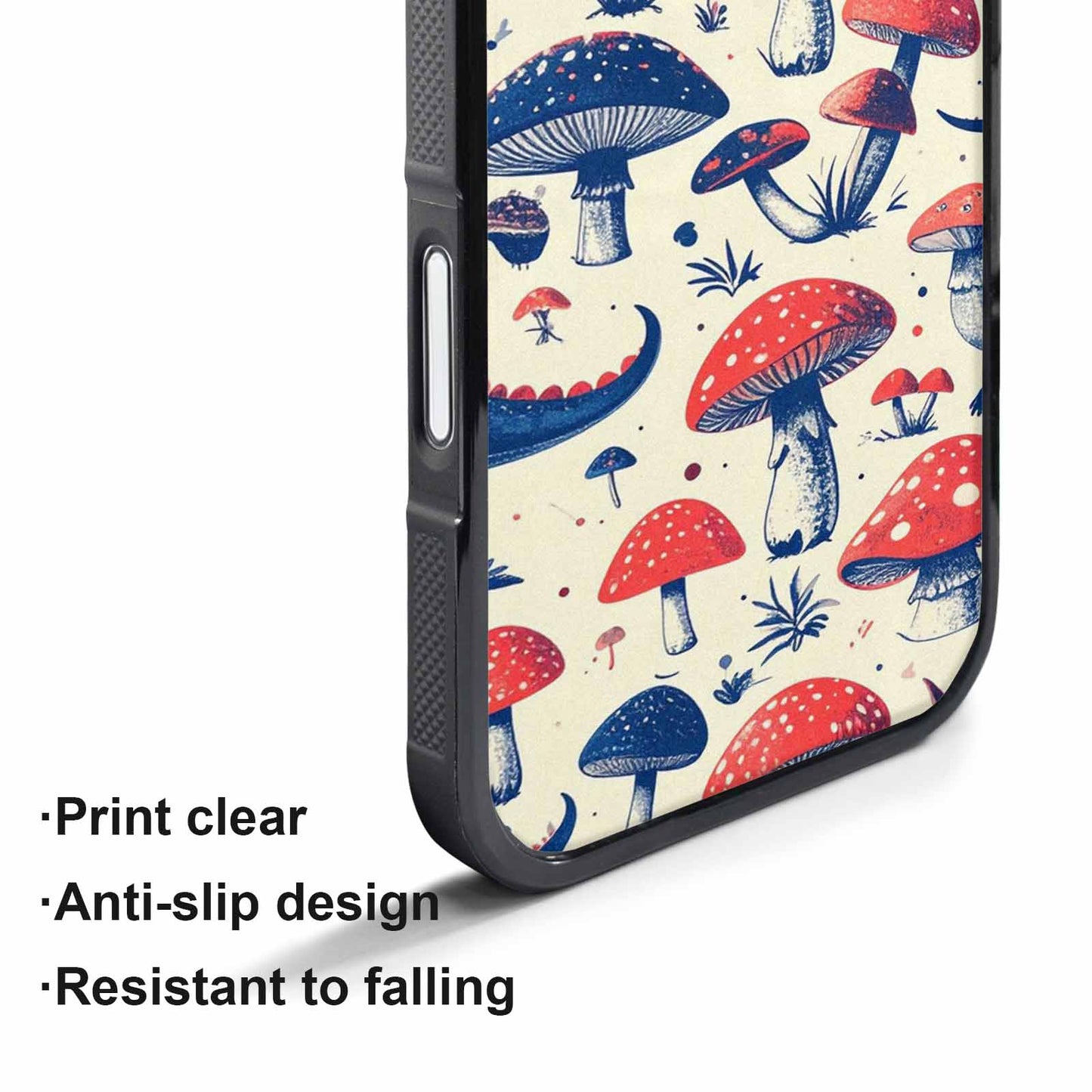 iPhone 17 Pro Max Case — Vintage Dinosaurs Mushroom Retro Vintage, Custom Print Case Cover