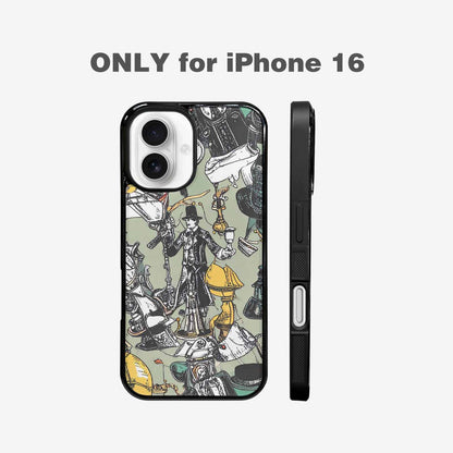 iPhone 16 Case — Noir Spy Silhouette Pen Ink Noir, Custom Print Case Cover