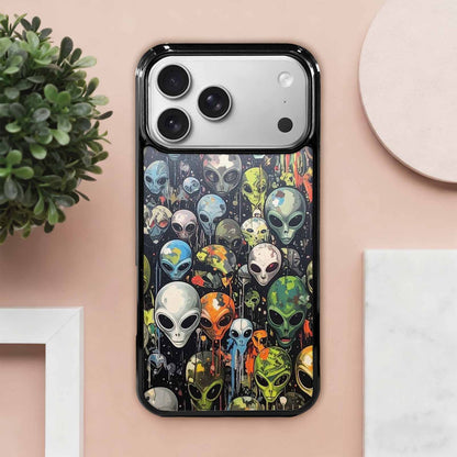 iPhone 17 Pro Max Case — Aliens Camo Aliens Alien Scifi, Custom Printed Phone Case
