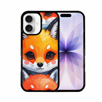 iPhone 17 Case — Watercolor Kawaii Fox Watercolor Abstract, Custom Art Phone Cover