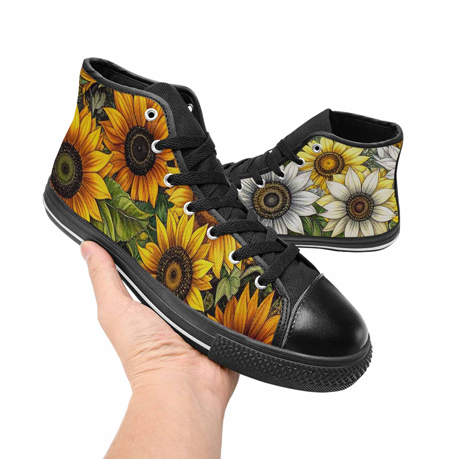 MEN'S Sunflower High Top Canvas Grunge Shoes