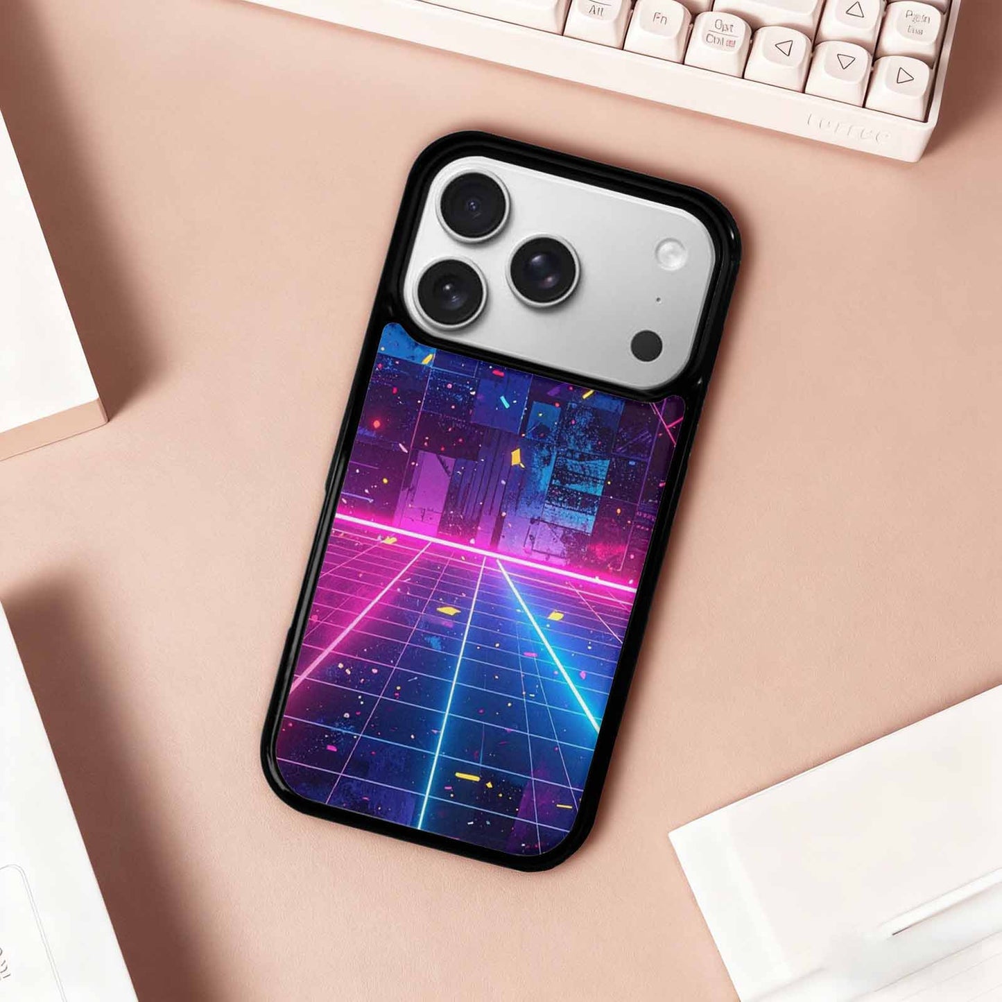 iPhone 17 Pro Case — Seamless Tileable Pattern Of Overlapping Original, Customized Protective Case
