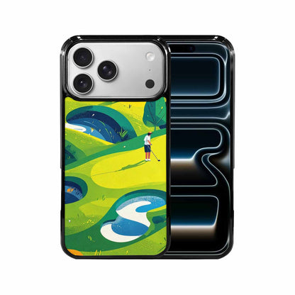 iPhone 17 Pro Max Case — Golf Cartoon Art Pattern Cartoon Cute, Custom Phone Case
