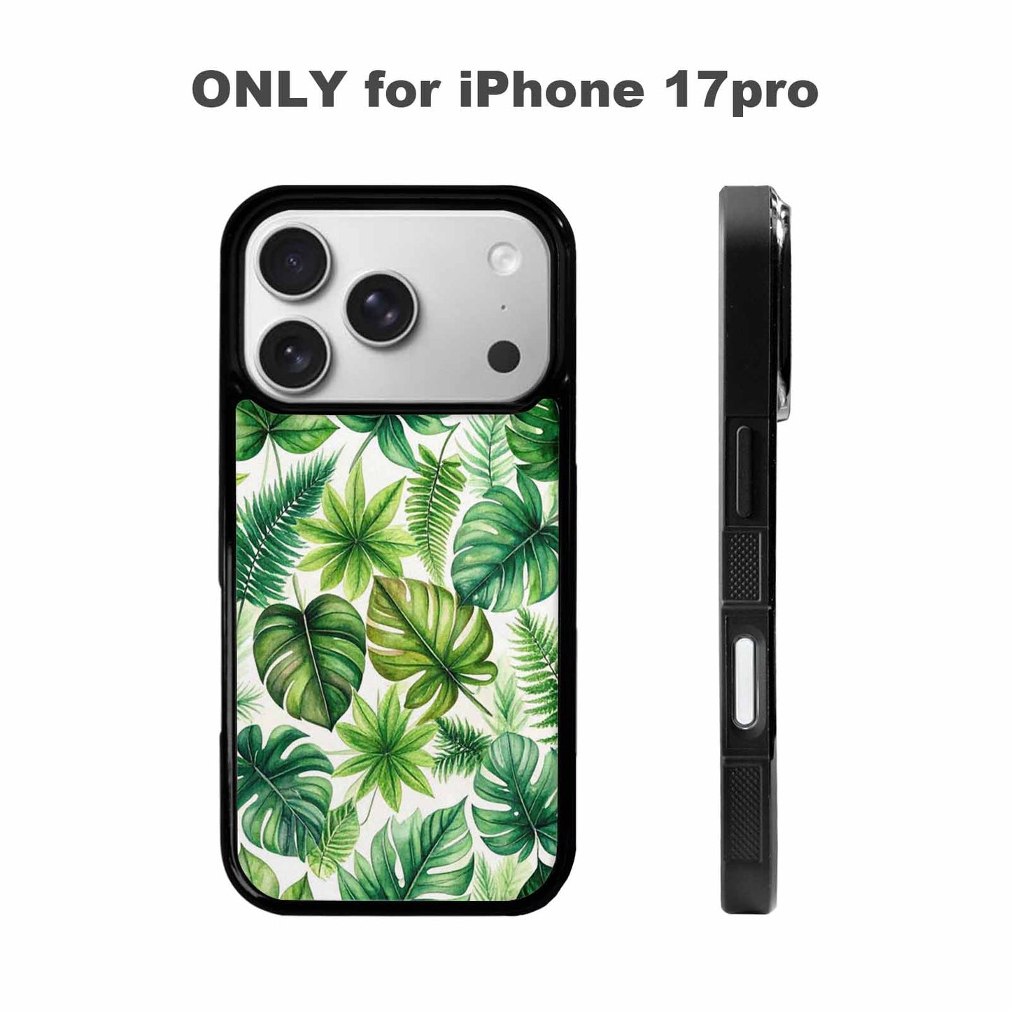 iPhone 17 Pro Case — Small Seven Point Palmate Leaf Floral, Custom Printed Phone Case