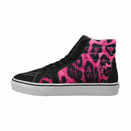 MEN'S Animal Print High Top Canvas Surreal Custom Shoes