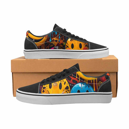 WOMEN'S Smiley Faces Lace-Up Canvas Y2K Shoes