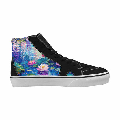 MEN'S Monet Impressionist High Top Canvas Vivid Custom Sneakers
