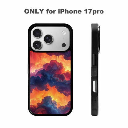 iPhone 17 Pro Case — Seamless Tileable Pattern Of Overlapping Galaxy, Personalized Phone Case