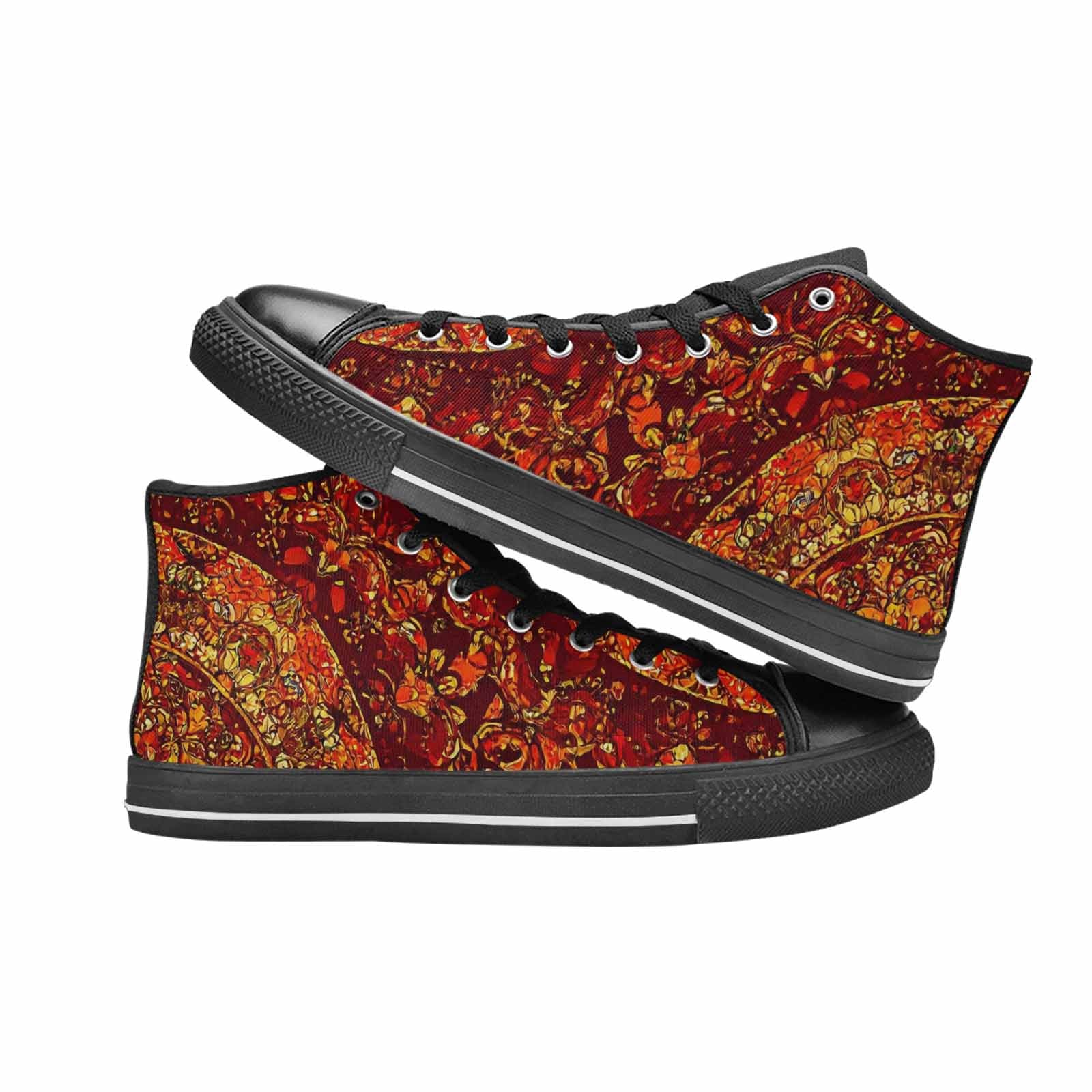WOMEN'S Mandala Lions High Top Canvas Dark Academia Sneakers