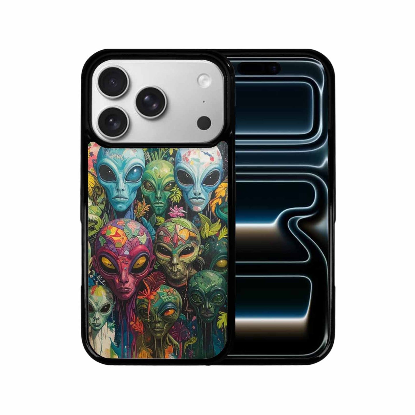 iPhone 17 Pro Case — Aliens Pattern Hundreds Of Sma Alien, Custom Phone Case