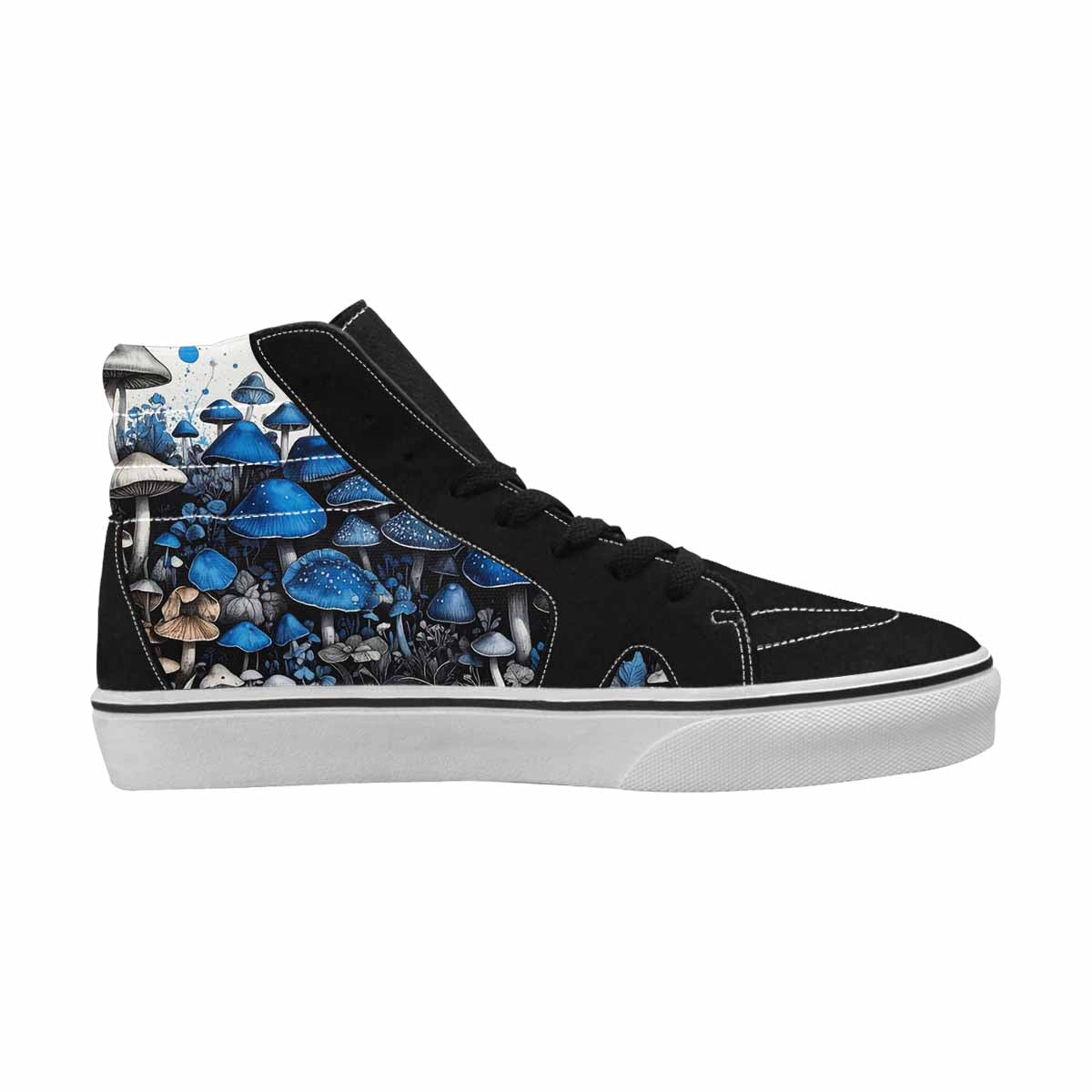 MEN'S Mushrooms (general) High Top Canvas Kaleidoscope Custom Sneakers