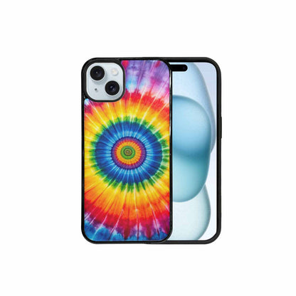 iPhone 15 Plus Case — A1 Fly Rainbow Spiral Tie Dye, Custom Designed Case Cover