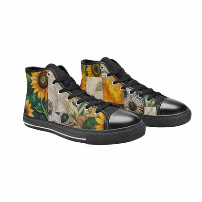 MEN'S Sunflower High Top Canvas Vivid Custom Shoes