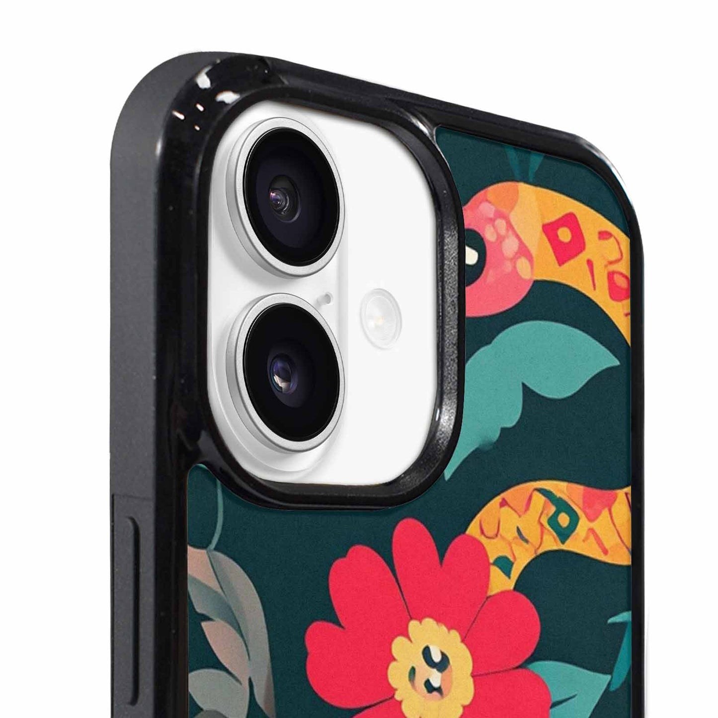 iPhone 17 Case — Snakes Print Floral Seamless Floral, Unique Phone Case Design