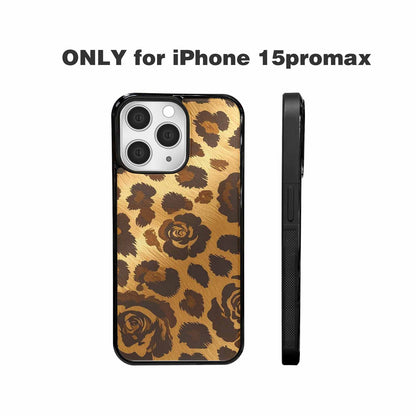 iPhone 15 Pro Max Case — Classic Leopard Print Warm Golden Tan, Unique Phone Case Design