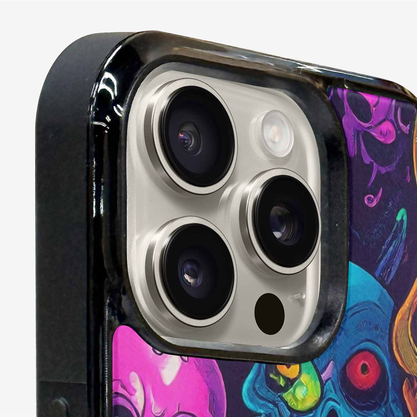 iPhone 16 Pro Max Case — Mixed Toxic Glow Creature Pattern Hundreds, Original Design Phone Case
