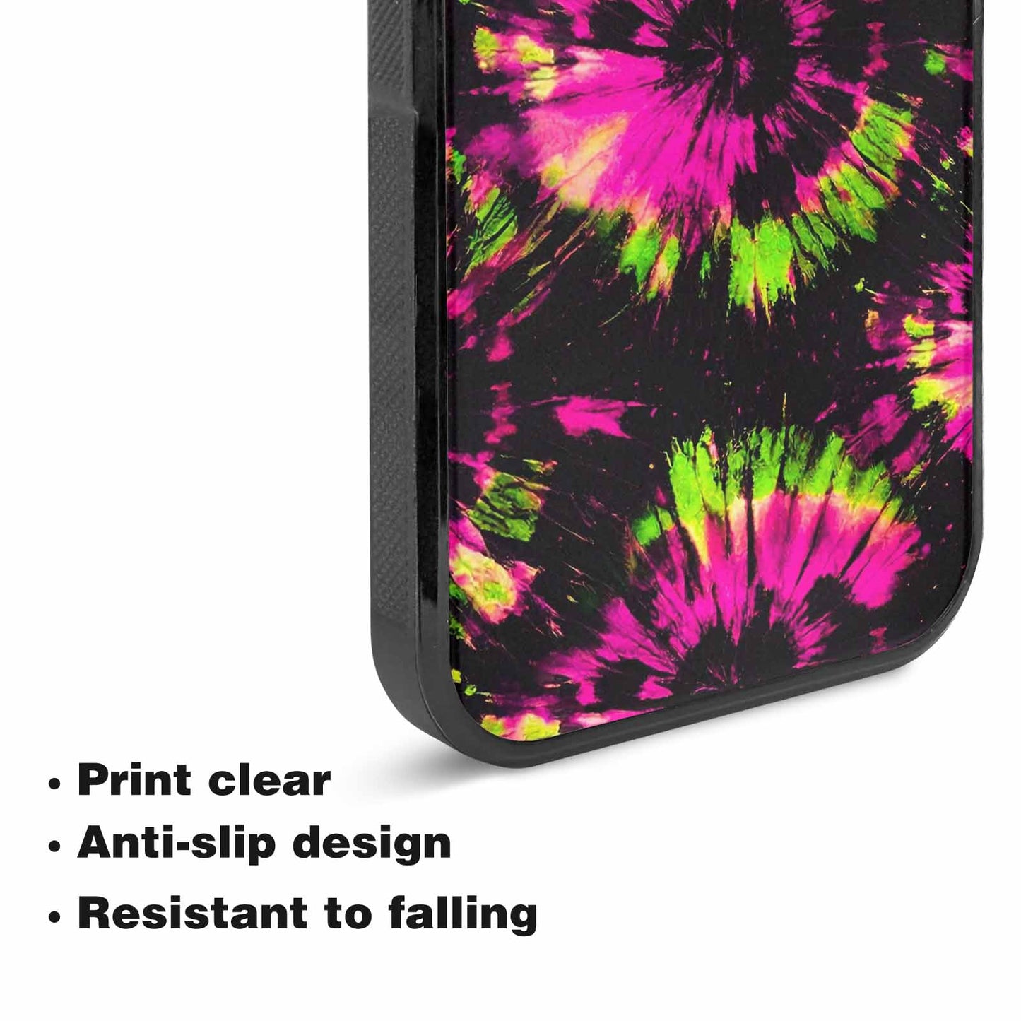 iPhone 15 Plus Case — Acid Wash Tie Dye Neon, Original Design Phone Case