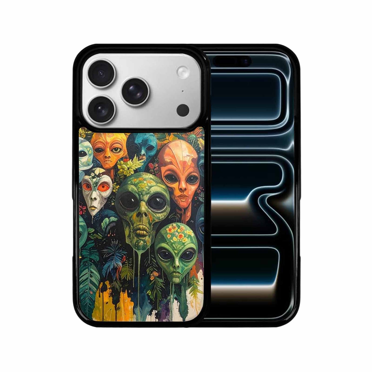 iPhone 17 Pro Case — Aliens Pattern Hundreds Of Sma Alien, Personalized Phone Case
