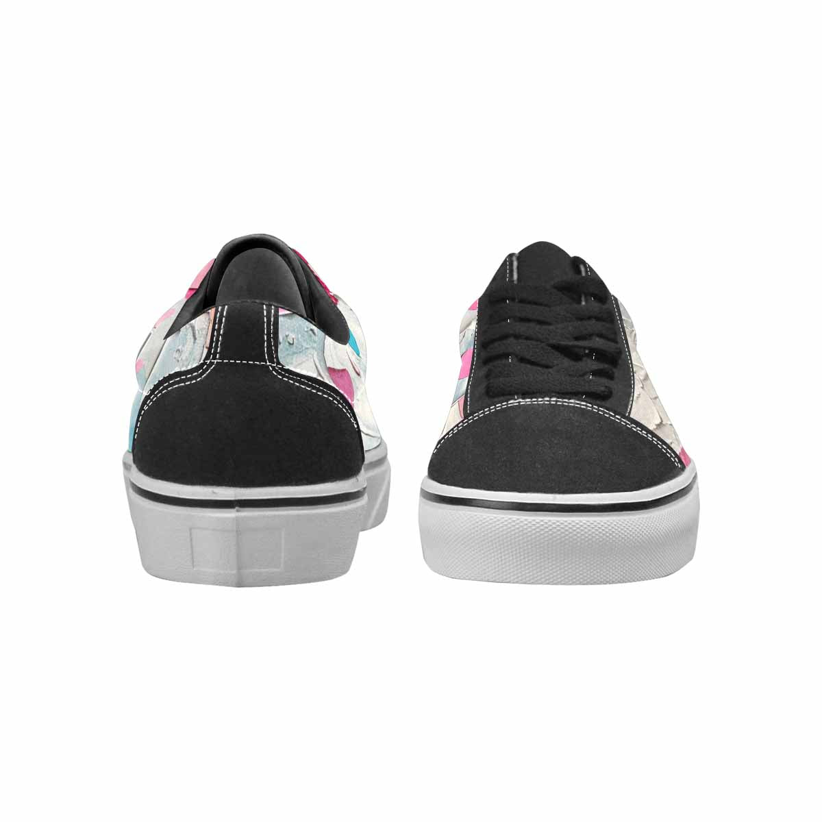 WOMEN'S Transgender Pride Flag Lace-Up Canvas Grunge Shoes