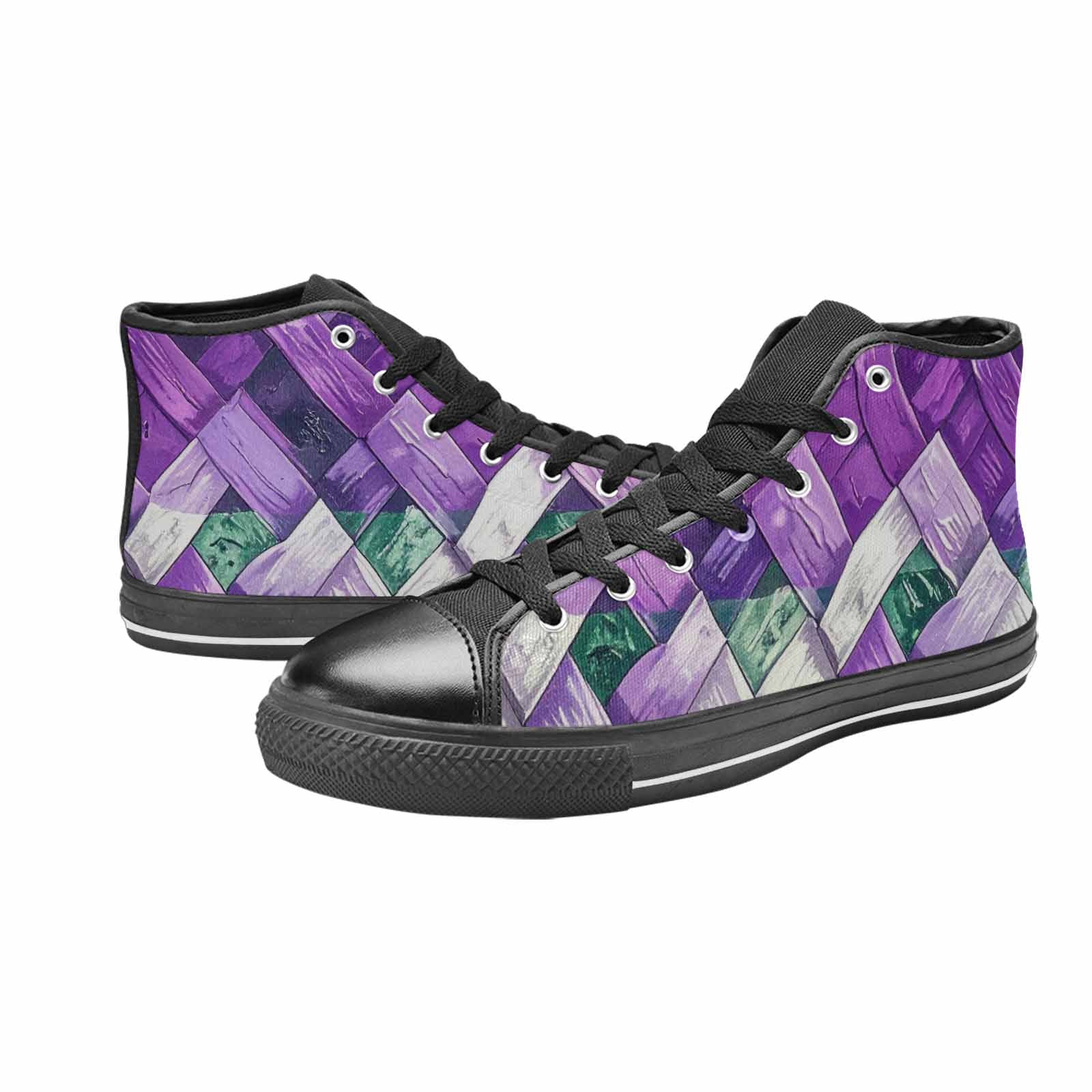 MEN'S Genderqueer Flag Color High Top Canvas Dreamcore Sneakers
