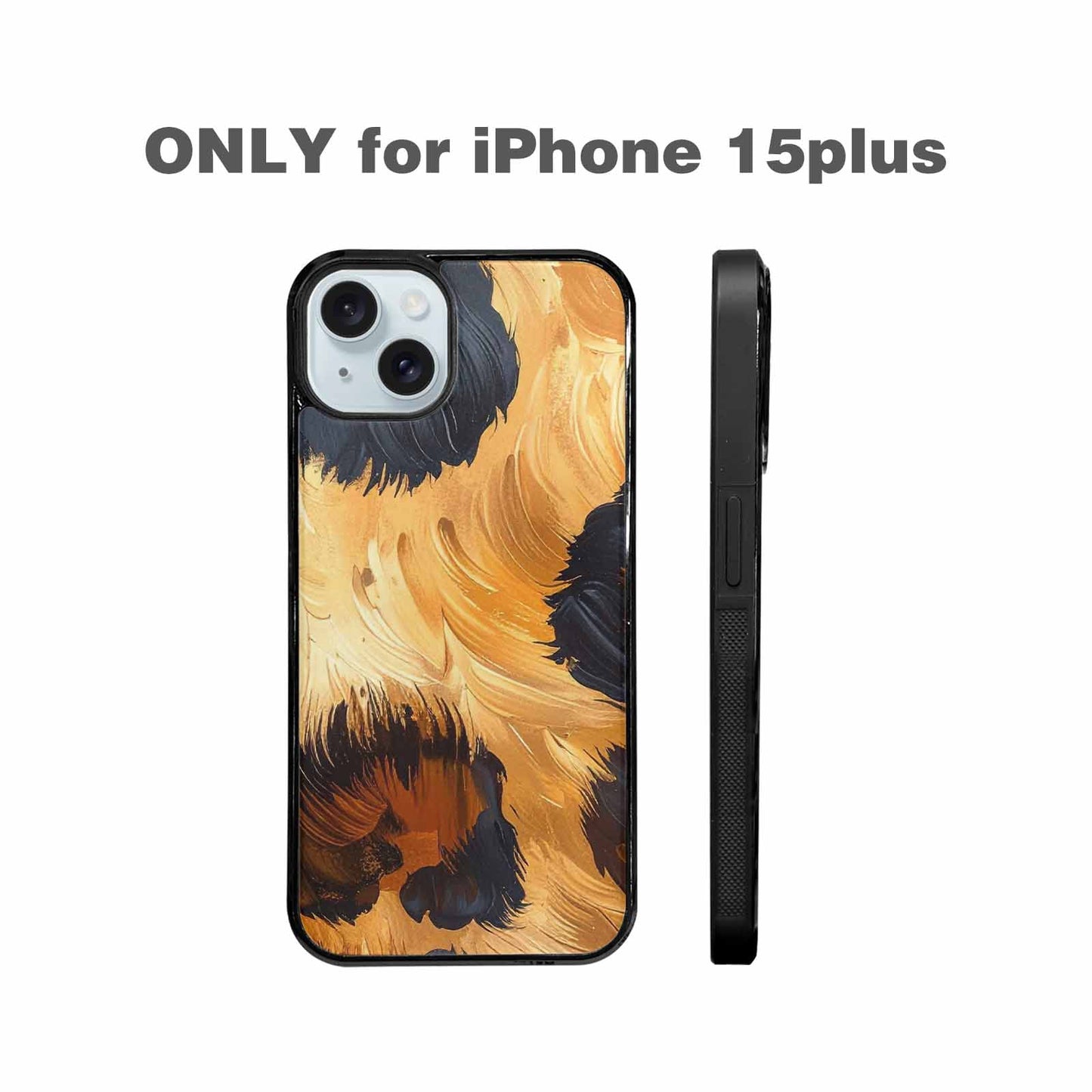 iPhone 15 Plus Case — Leopard Soft Airbrush Gradient, Customized Protective Case