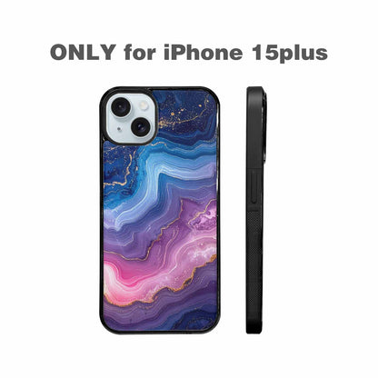 iPhone 15 Plus Case — Marble Galaxy, Custom Phone Case